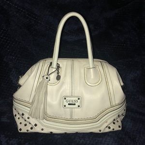 GUESS Chelsea Satchel Leather Handbag